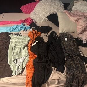 Bathing suit VS(potential full bag of plus size clothes )
